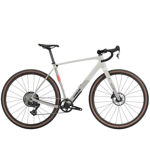 Trek Checkpoint SL 6 AXS Gen 3 gravel bike med Sram Rival AXS XPLR elektroniske gear - Era White/Buff Beige - Kibæk Cykler