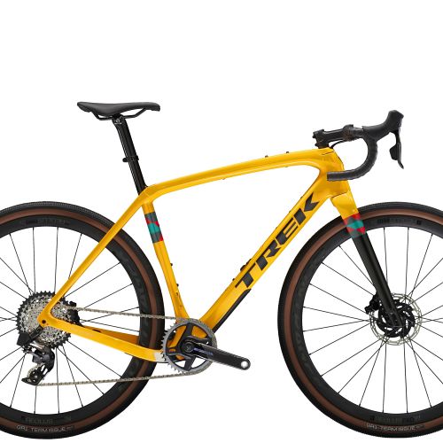 Trek Checkpoint SLR 7 AXS let carbon gravel bike - Marigold/Nautical Navy - Kibæk Cykler