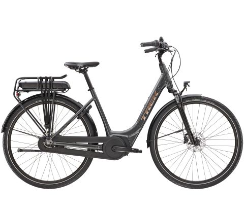 Trek District+ 1 Lowstep elcykel med Boschmotor - Kibæk Cykler
