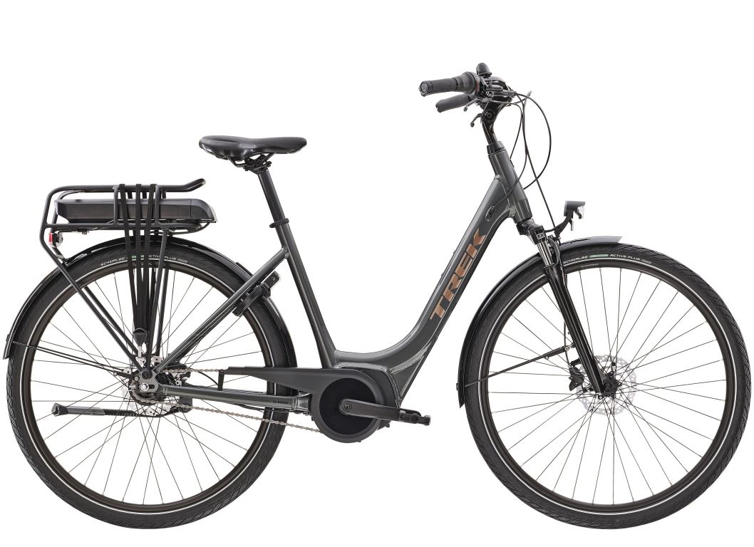 Trek District+ 1 Lowstep - billig elcykel med Bosch - Kibæk Cykler