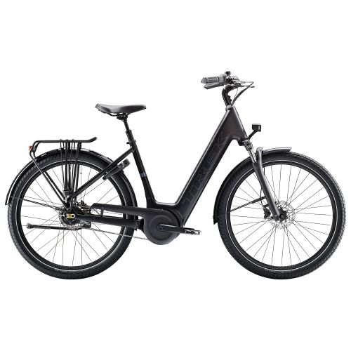 Trek District+ 4 Lowstep elcykel med fodbremse - Kibæk Cykler