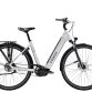 Trek District+ 4 - Lunar Silver - elcykel med lav indstigning, 600 Wh batteri, remtræk - Kibæk Cykler
