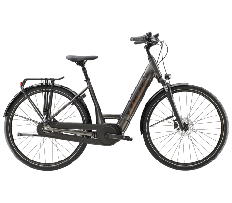 Trek District+ 3 Lowstep elcykel med Bosch motor - Dnister Black - Kibæk Cykler