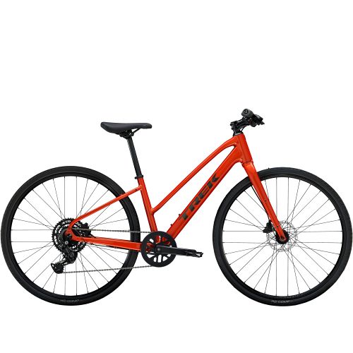 Trek FX 2 Stagger - let, hurtig hybrid citybike - Lava - Kibæk Cykler