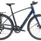 Trek FX+ 2 LT herre elcykel - let og sporty citybike - Satin Mulsanne Blue - Kibæk Cykler