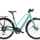 Trek FX+ 2 sporty elcykel til dame - lav vægt - Blue Sage - Kibæk Cykler