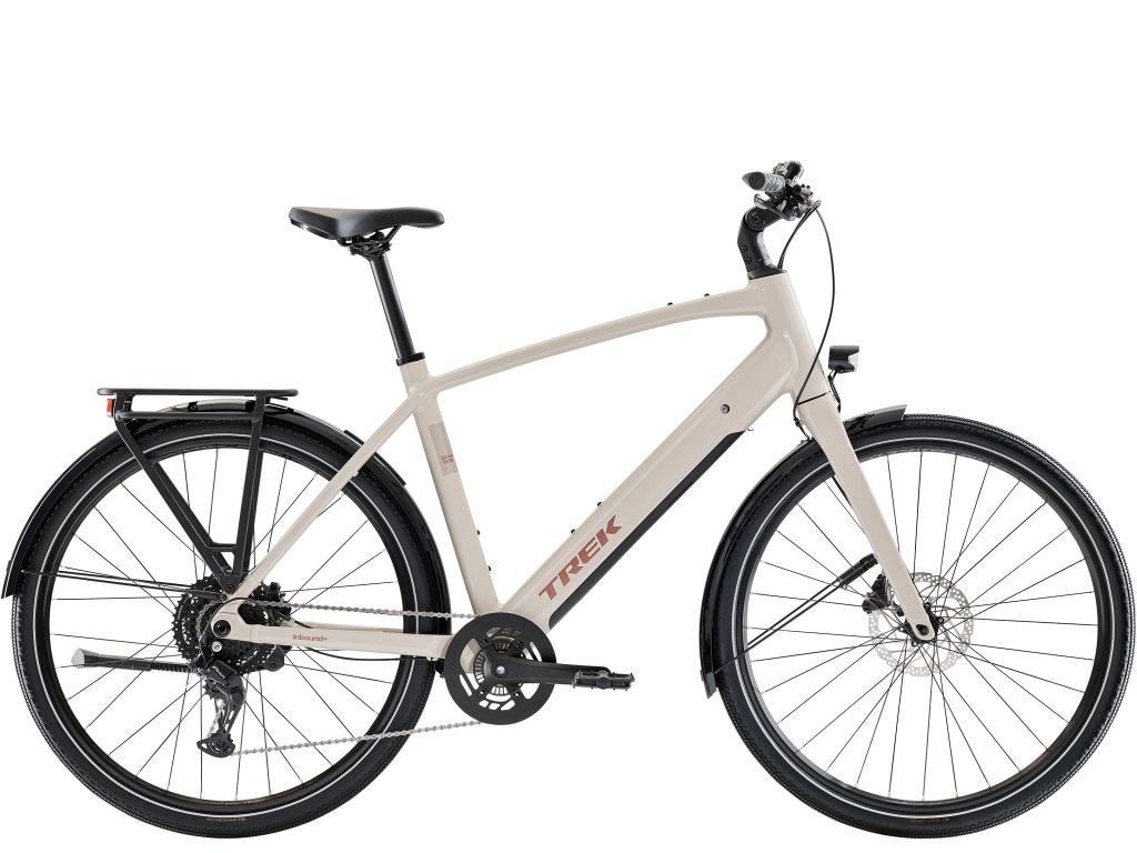 Trek Inbound+ 2 R8 elcykel med Bosch baghjulsmotor og 8 gear - Buff Beige - Kibæk Cykler
