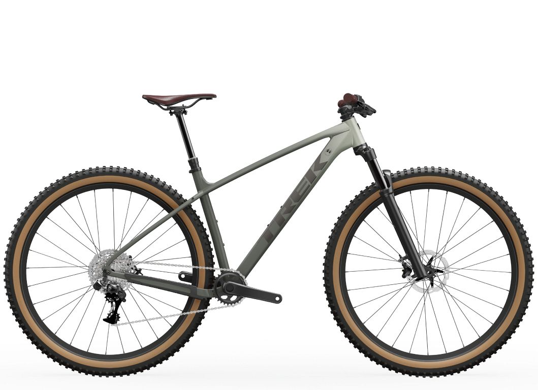 Trek Marlin 6 Gen 3 mountainbike med 10 gear - Matte Lichen/Keswick Green Fade - Kibæk Cykler