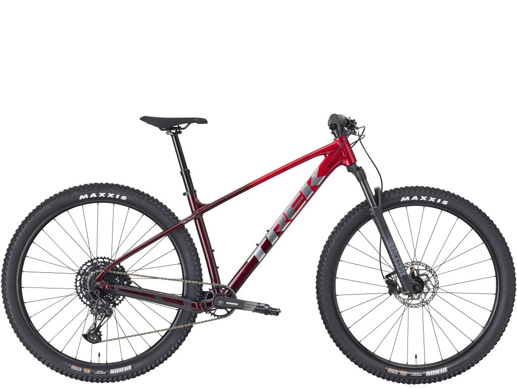 Trek Marlin 7 Gen 3 hardtail mountainbike - Fury Red/Lithium Grey Fade - Kibæk Cykler