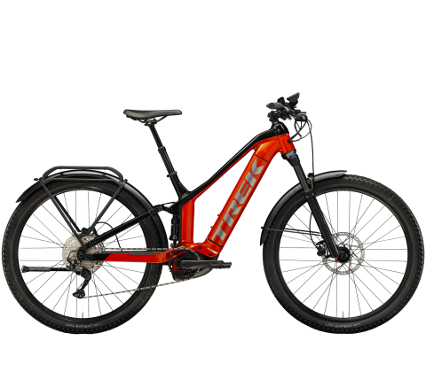 Trek Powerfly FS 4 Equipped Gen 3 el-mountainbike - Lava/ Trek Black - Kibæk Cykler