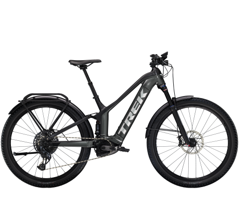 Trek Powerfly FS 9 Equipped Gen 3 el mountainbike - Satin Lithium Grey/Trek Black - Kibæk Cykler