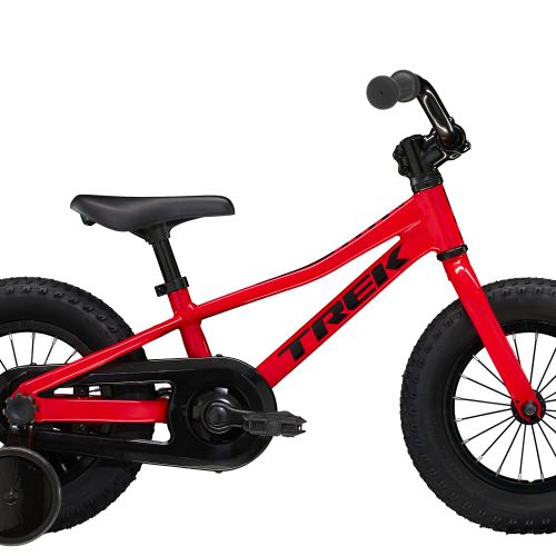 Trek Precaliber 12 - rød - børnecykel til 3 år - Kibæk Cykler