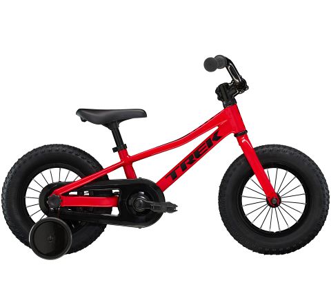 Trek Precaliber 12 - rød - børnecykel til 3 år - Kibæk Cykler