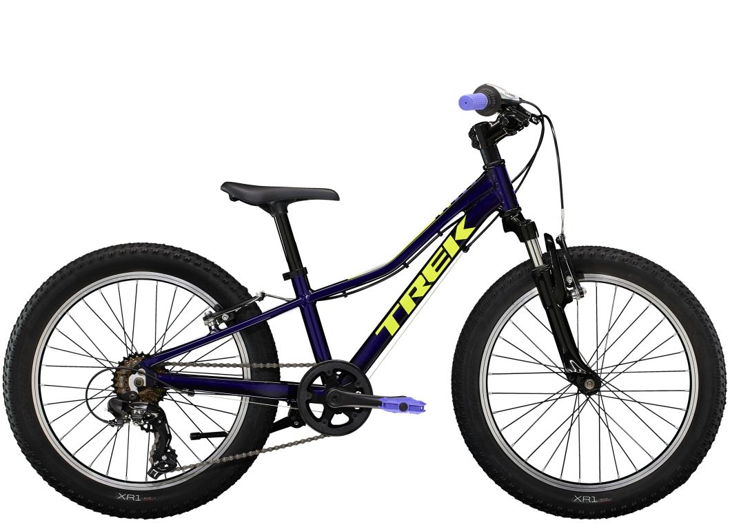 Trek Precaliber 20 med 7 gear - Lilla - børnecykel til 6-8 år - Kibæk Cykler