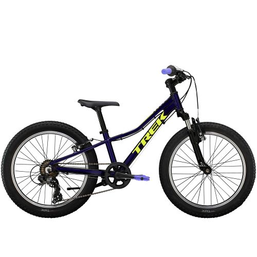 Trek Precaliber 20 med 7 gear - Lilla - børnecykel til 6-8 år - Kibæk Cykler