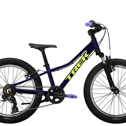Trek Precaliber 20 med 7 gear - Lilla - børnecykel til 6-8 år - Kibæk Cykler