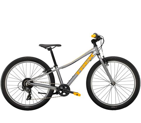 Trek Precaliber 24 børnecykel med 8 gear - grå - Kibæk Cykler