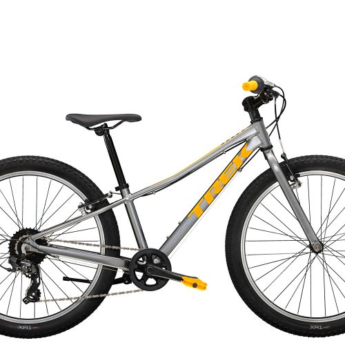Trek Precaliber 24 børnecykel med 8 gear - grå - Kibæk Cykler