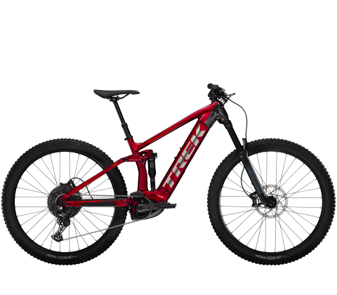 Trek Rail 5 W Gen 3 el mountainbike med stort batteri - Rage Red - Kibæk Cykler