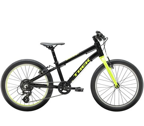 Trek Wahoo 20 - Trek Black / Volt - let børnecykel på tilbud - Kibæk Cykler