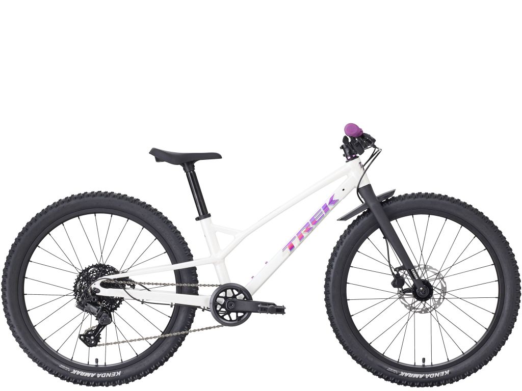 Trek Wahoo 24 Trail - let 24'' børne mountainbike 7-9 år - Crystal White - Kibæk Cykler