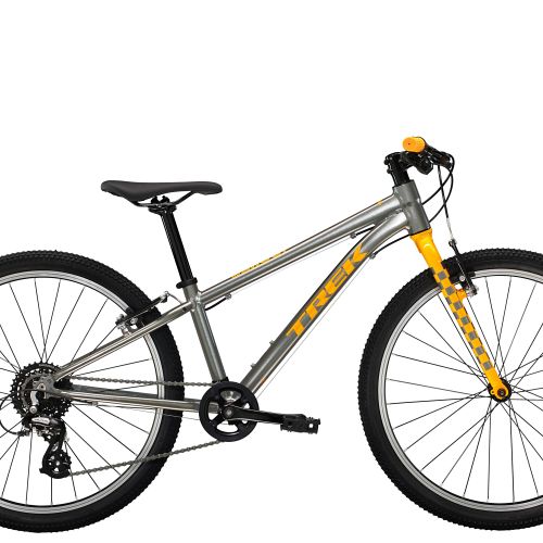 Trek Wahoo 24 - grå - letvægts børnecykel - 8-10 år - Kibæk Cykler