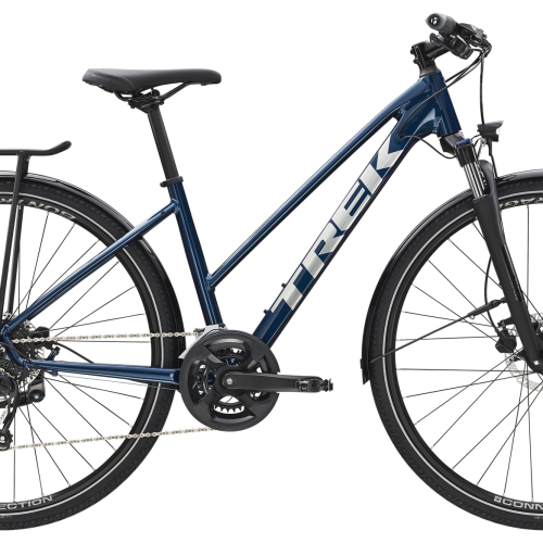 Trek Dual Sport 2 Equipped Stagger hybrid citybike - Mulsanne Blue - Kibæk Cykler