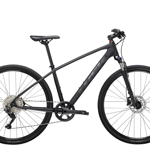 Trek Dual Sport 3 Gen 4 hybridcykel - citybike - Matte Trek Black - Kibæk Cykler