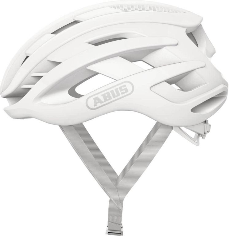 Abus AirBreaker cykelhjelm - Pure White - hvid - Kibæk Cykler