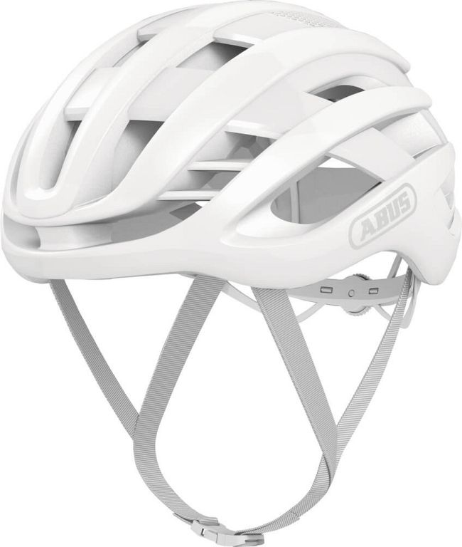 Abus AirBreaker cykelhjelm - Pure White - hvid - Kibæk Cykler
