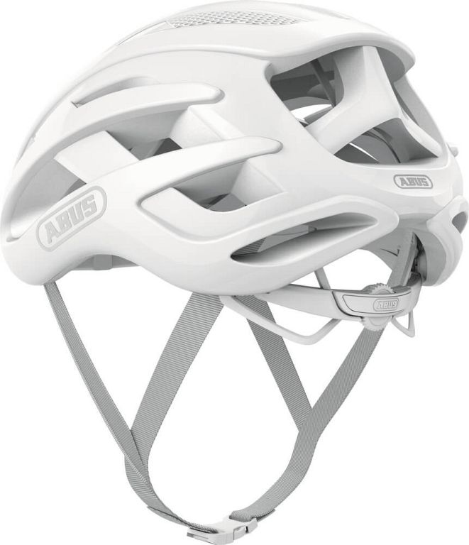 Abus AirBreaker cykelhjelm - Pure White - hvid - Kibæk Cykler