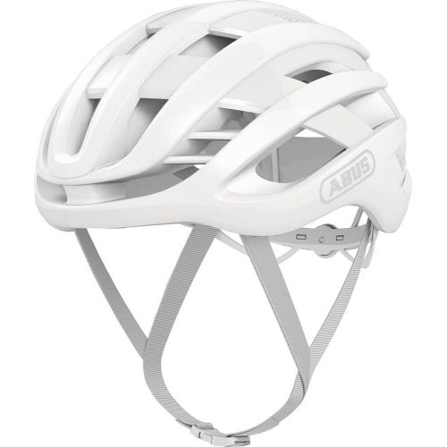 Abus AirBreaker cykelhjelm - Pure White - hvid - Kibæk Cykler