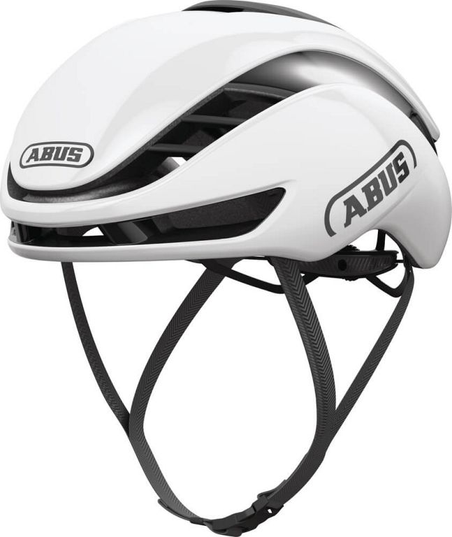 Abus GameChanger 2.0 aero cykelhjelm - Shiny White - Kibæk Cykler