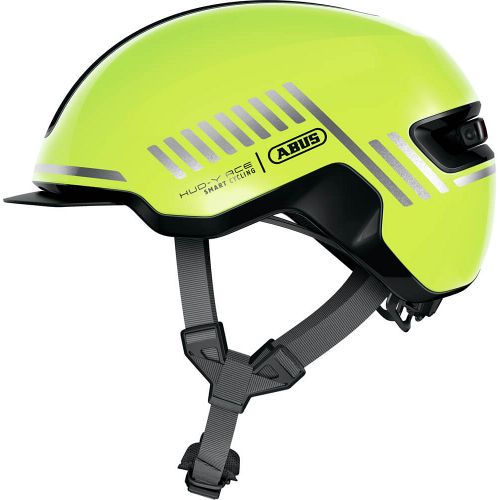 Abus Hud-Y cykelhjelm til elcykel - Signal Yellow - Kibæk Cykler