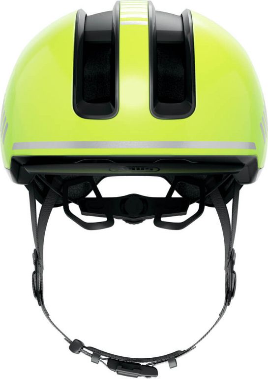 Abus Hud-Y cykelhjelm til elcykel - Signal Yellow - gul - Kibæk Cykler