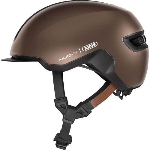 Abus Hud-Y cykelhjelm til elcykel - Metallic Copper - Kibæk Cykler