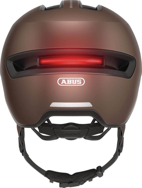 Abus Hud-Y cykelhjelm til elcykel - Metallic Copper - Kibæk Cykler