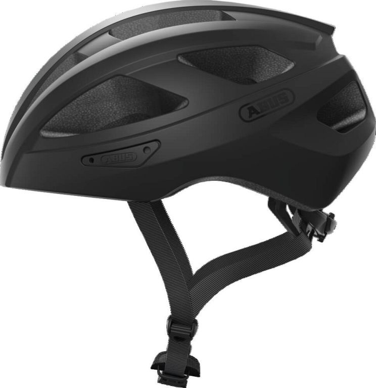Abus Macator - Velvet Black - Køb billig cykelhjelm hos Kibæk Cykler
