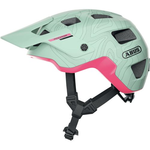 Abus MoDrop MTB cykelhjelm - Iced Mint - grøn - rosa - Kibæk Cykler