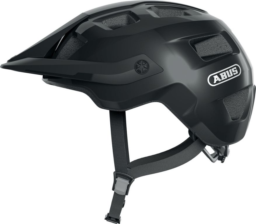 Abus MoTrip MTB cykelhjelm - Shiny Black - Kibæk Cykler