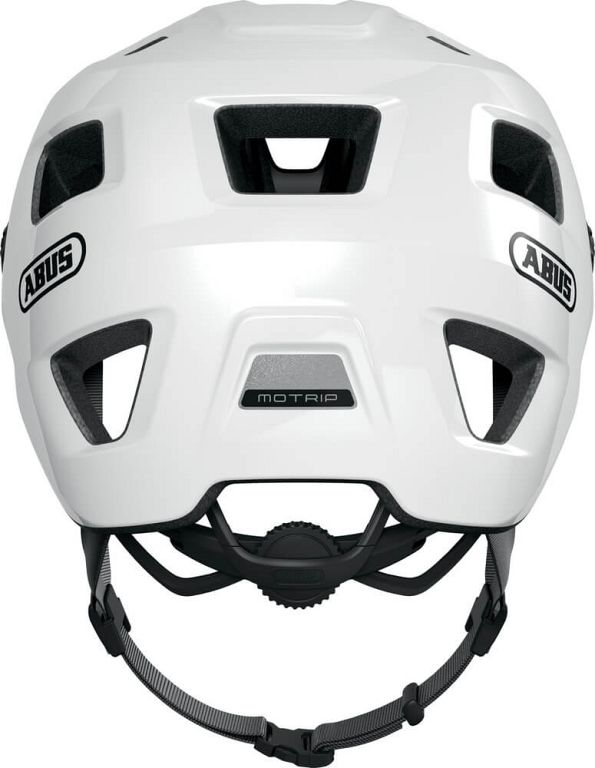 Abus MoTrip cykelhjelm til mountainbike - Shiny  White - Kibæk Cykler
