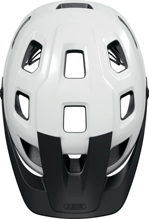 Abus MoTrip cykelhjelm til mountainbike - Shiny  White - Kibæk Cykler