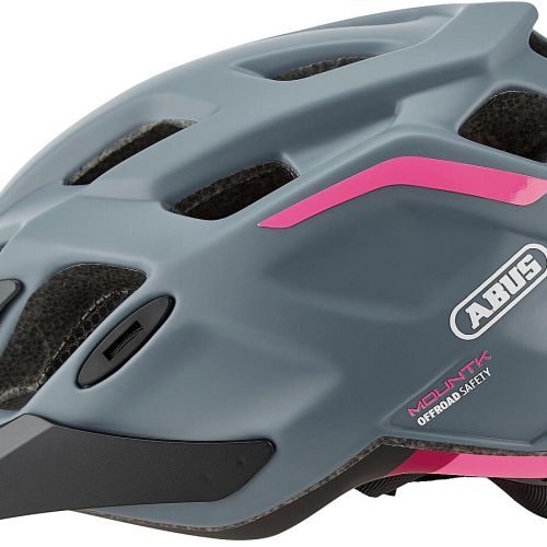 Abus MountK cykelhjelm til mountainbike - Fuchsia Pink - Kibæk Cykler