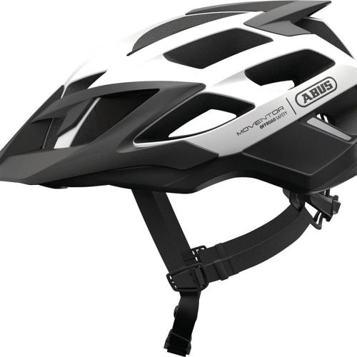 Abus Moventor Polar White MTB cykelhjelm - Kibæk Cykler