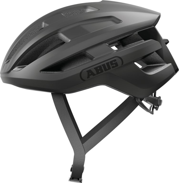 Abus PowerDome landevejshjelm - Velvet Black - Kibæk Cykler