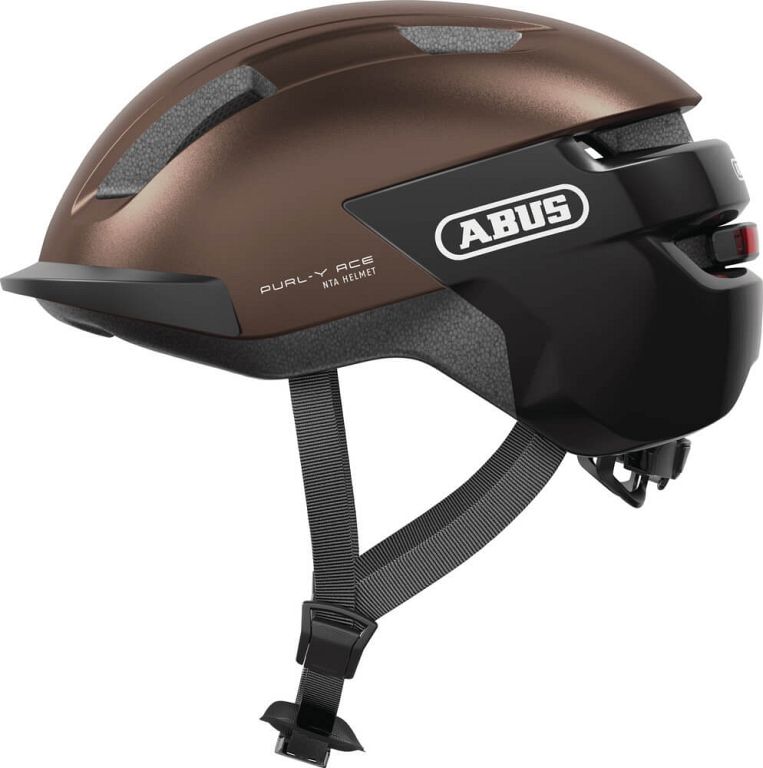 Abus Purl-Y Ace cykelhjelm til elcykel - Metallic Copper - Kibæk Cykler