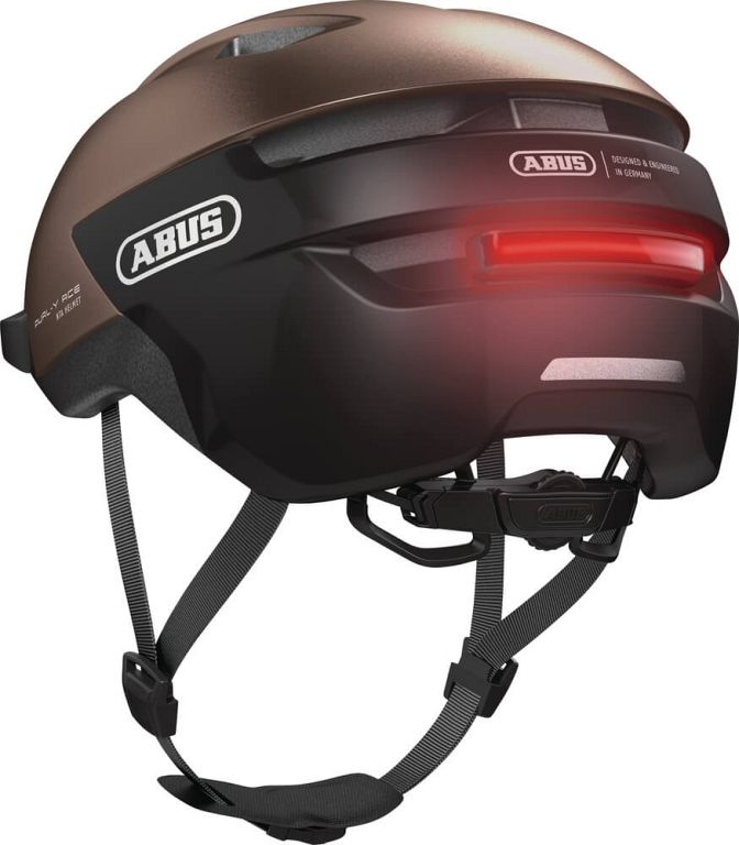 Abus Purl-Y Ace cykelhjelm til elcykel - Metallic Copper - Kibæk Cykler