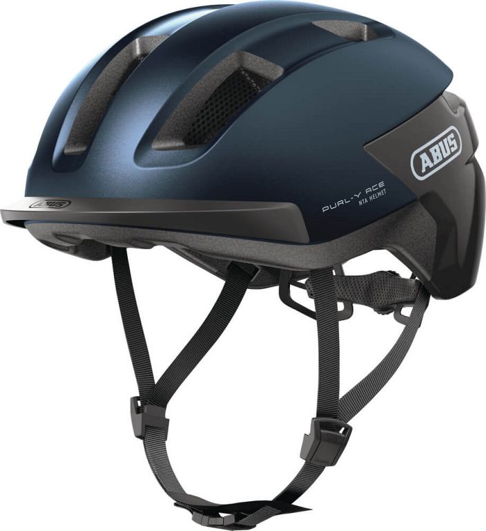 Abus Purl-Y Ace cykelhjelm til elcykel - Midnight Blue - Kibæk Cykler