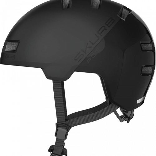 Abus Skurb Ace Velvet Black skater cykelhjelm - Kibæk Cykler