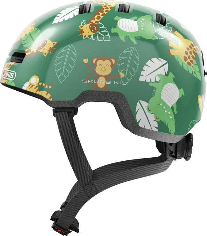Abus Skurb Kid cykelhjelm til børn - Green Jungle - Kibæk Cykler